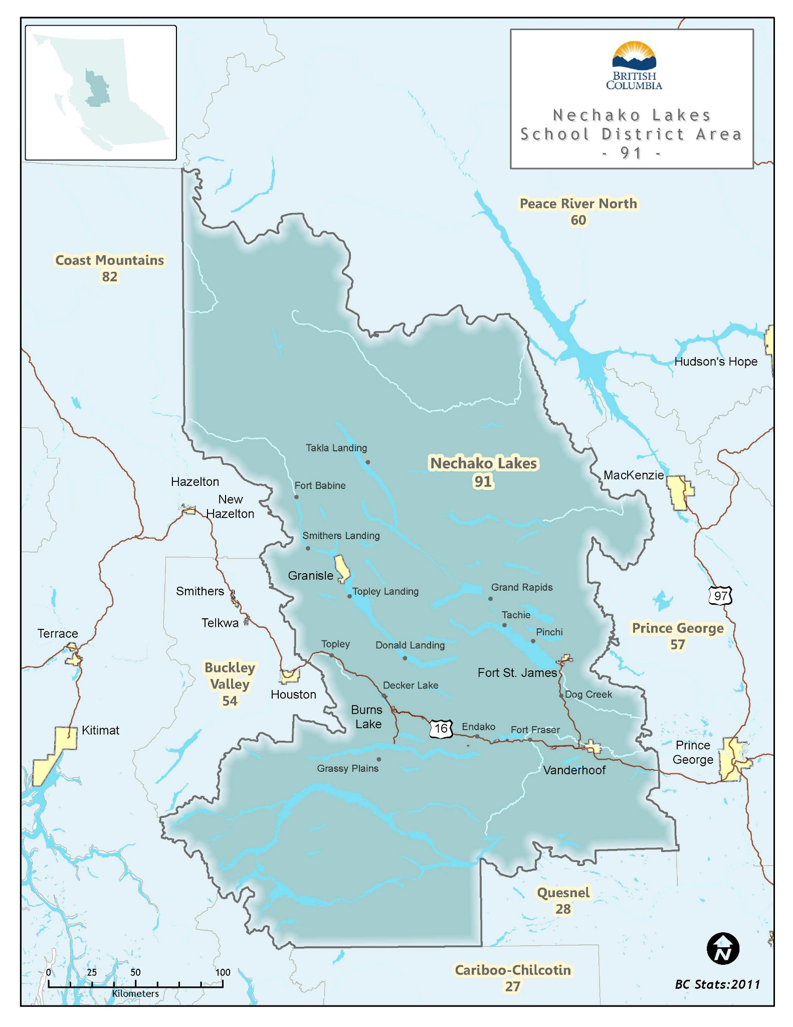 map sd 91 nechako lakes